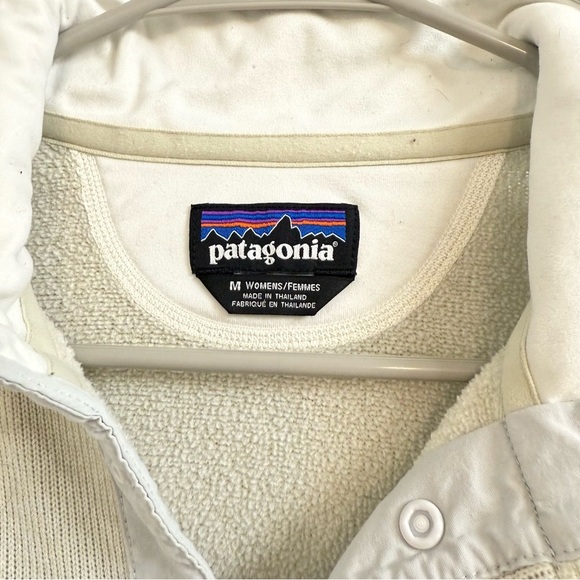 Patagonia Ws Lightweight Better Sweater Marsupial Pullover Bleached Stone Size M - Picture 3 of 4